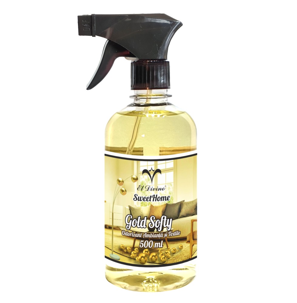Spray de camera si textile 500 ml, fara ulei- Aroma Gold Softy