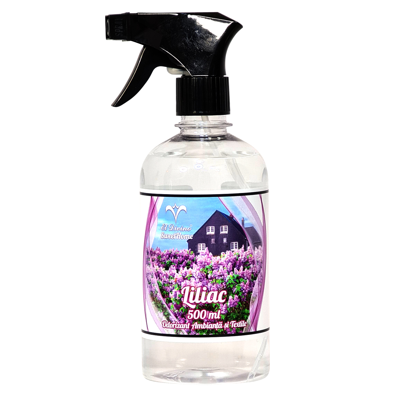Spray de camera si textile 500 ml, fara ulei – Aroma Liliac