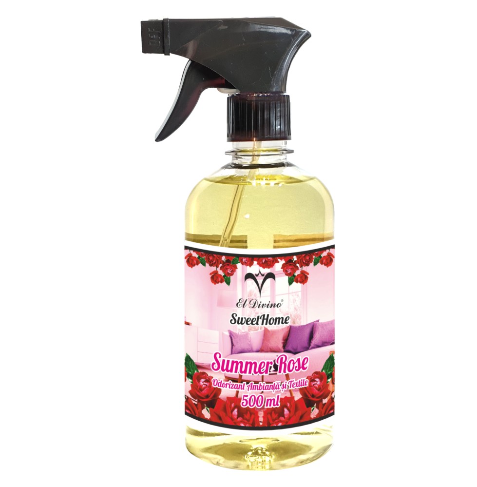 Spray de camera si textile 500 ml, fara ulei – Aroma Summer Rose